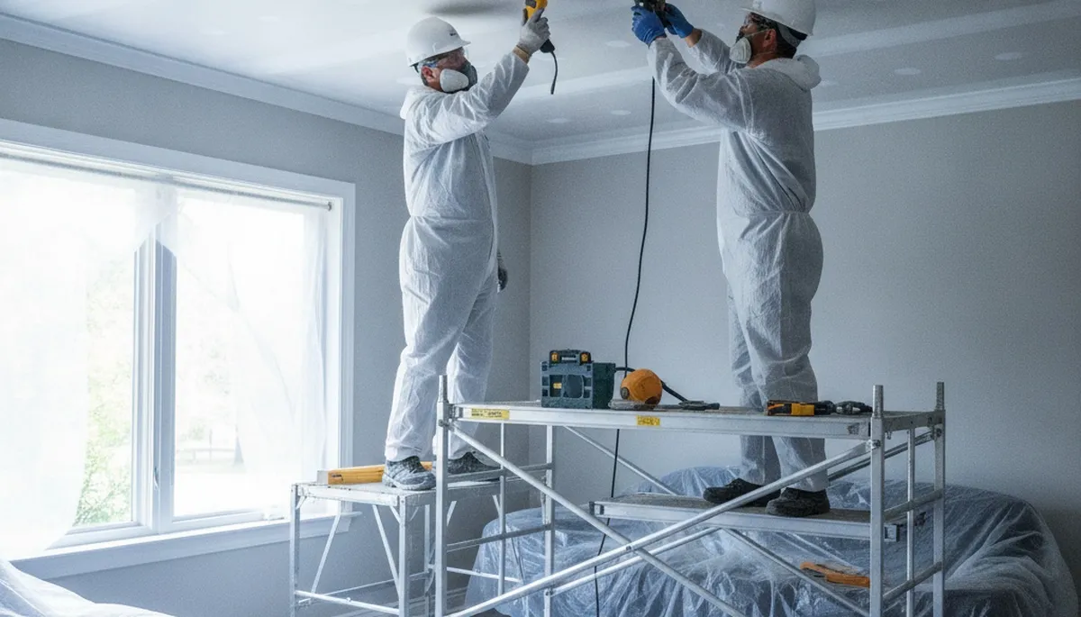 Ceiling water damage repair in Escondido, CA for homes with stains and hidden moisture assessment