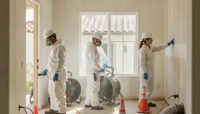 Water damage restoration team serving Escondido, CA for fast water removal and cleanup