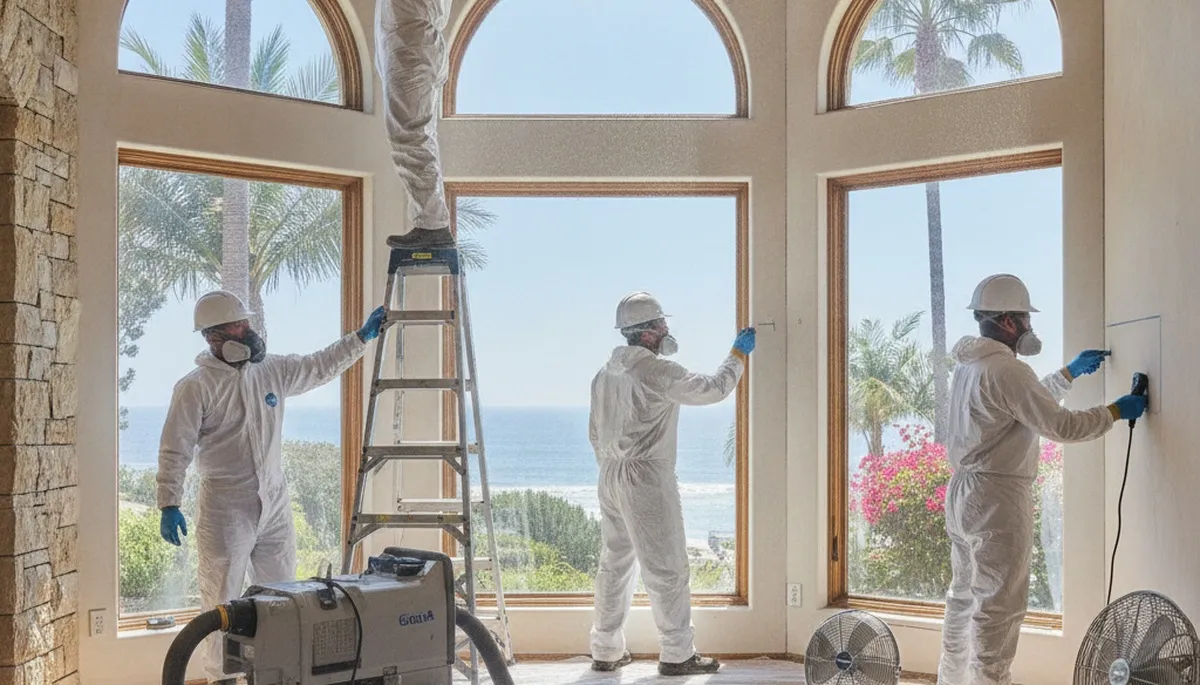 Water damage restoration team serving Escondido, CA with professional cleanup and repair services