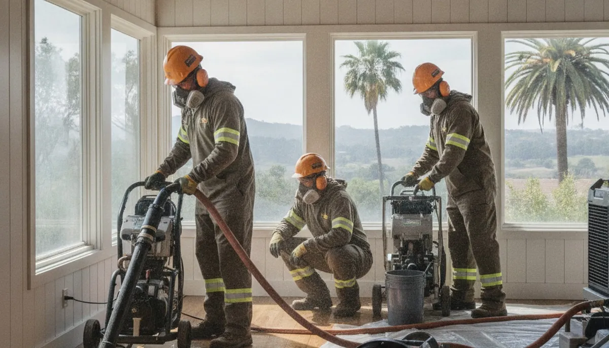 Water damage restoration team serving Escondido, CA, for fast water extraction and drying services