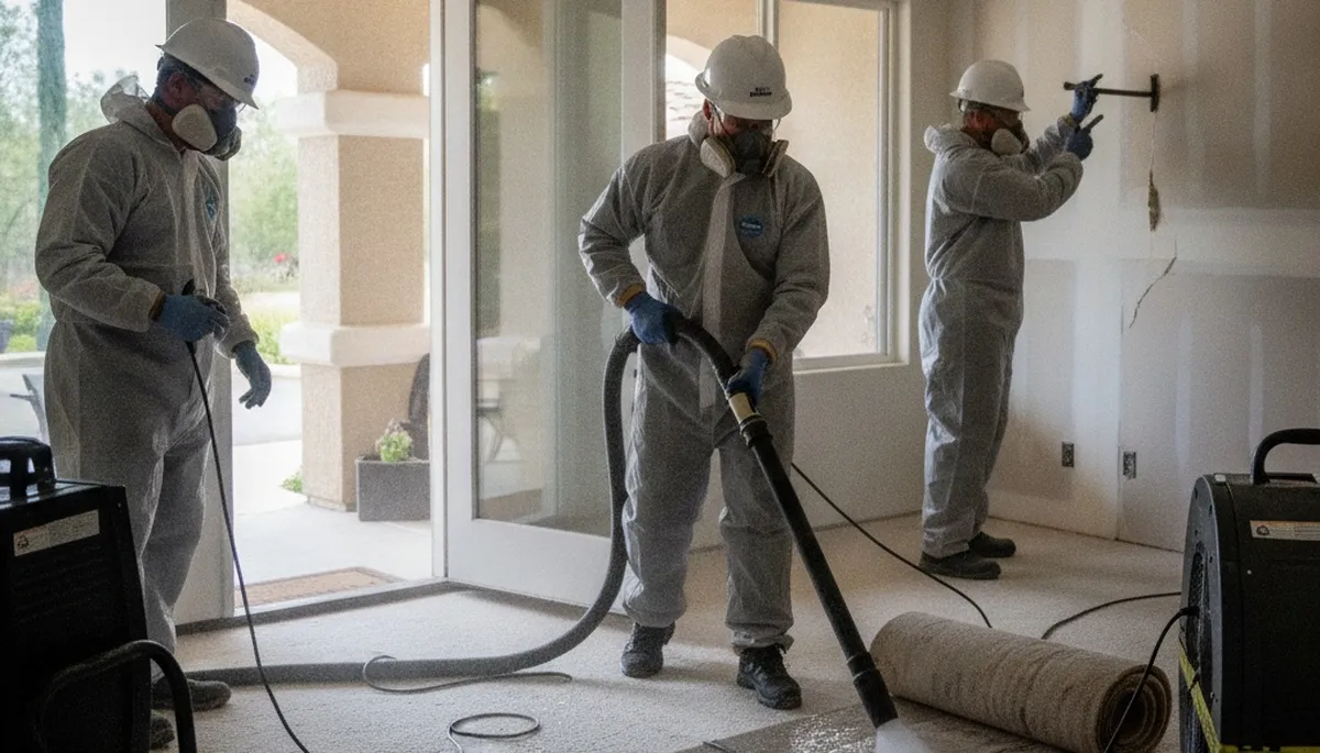 Water damage restoration team serving Escondido, CA, with professional cleanup and repair services