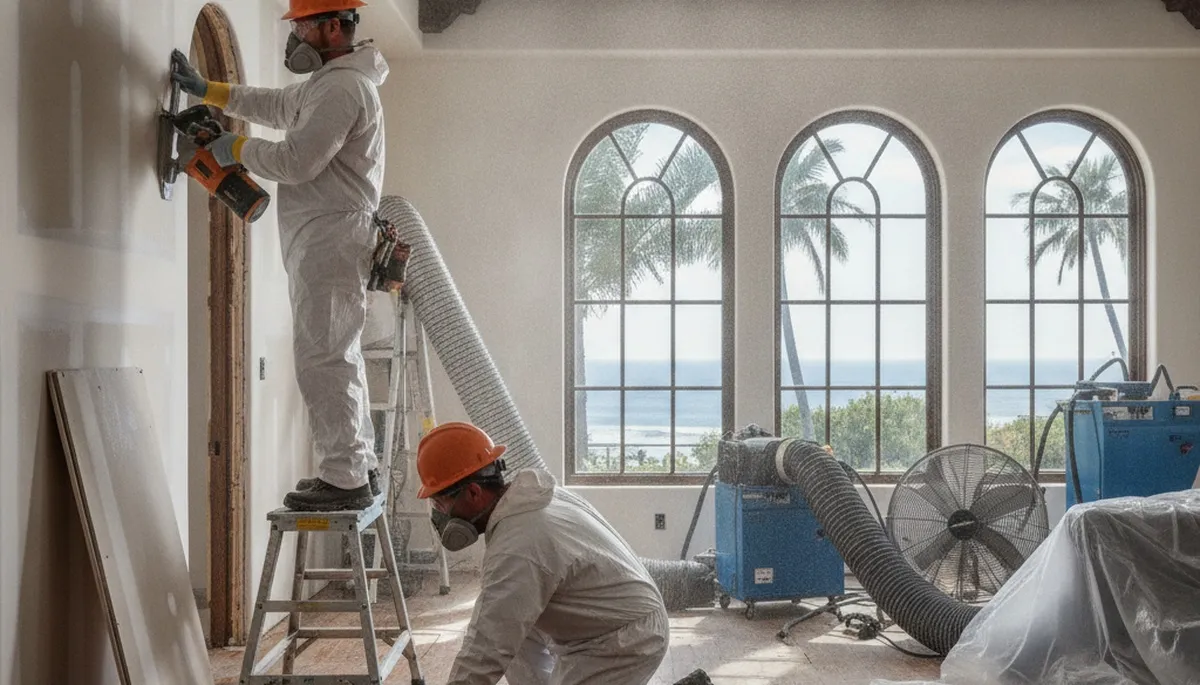 Water damage restoration team serving Escondido, CA for fast water extraction and repair
