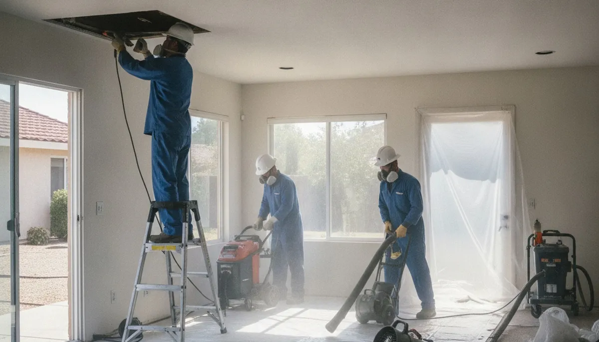 Water damage restoration team serving Escondido, CA with professional cleanup and repair services