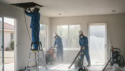 Water damage restoration team serving Escondido, CA with professional cleanup and repair services