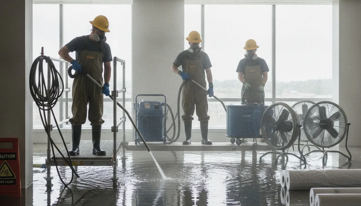 Water damage restoration team serving Escondido, CA for fast home water damage cleanup and repair