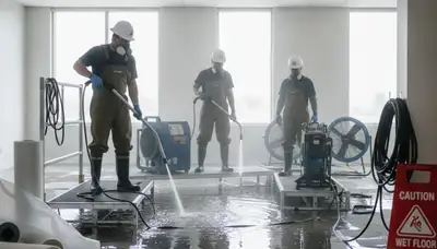 Water damage restoration crew serving Escondido, CA for fast home water cleanup and drying