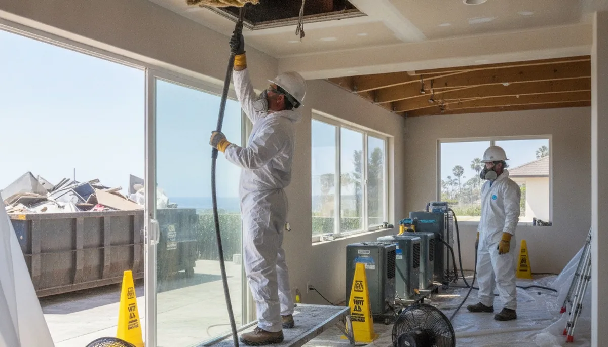 Water damage restoration team serving Escondido, CA with emergency cleanup and repair services