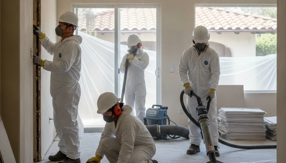 Water damage restoration team serving Escondido, CA for emergency cleanup and drying services