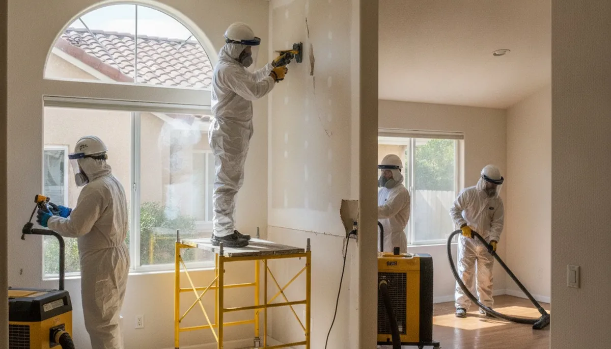 Water damage restoration team serving Escondido, CA for emergency cleanup and repair